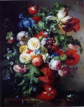 unknow artist Floral, beautiful classical still life of flowers.052